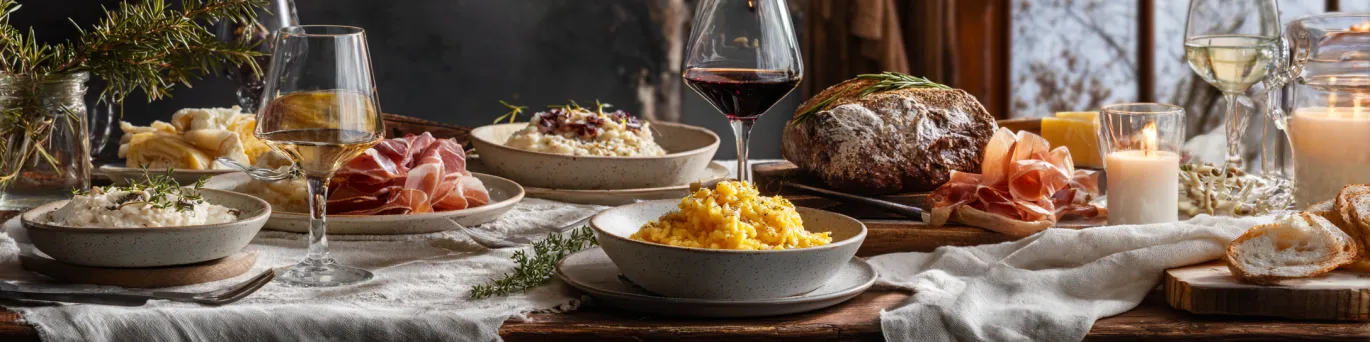 Accord mets-vins andorran avec charcuteries de montagne, trinxat traditionnel et civet mijoté pour repas convivial