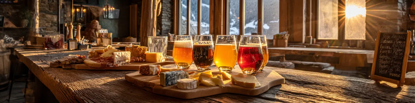 Dégustation de bières artisanales d’Andorre, mettant en avant divers styles locaux et microbrasseries biere-andorre