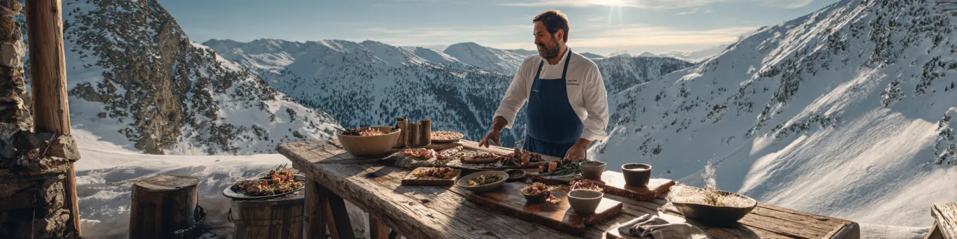 Panorama de tables d’altitude en Andorre, chefs locaux, circuits gourmands et spécialités montagnardes