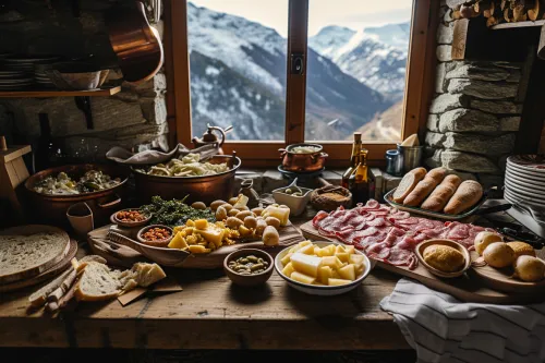 Découverte de la cuisine andorrane et de ses produits typiques de montagne, charcuteries, fromages et plats rustiques