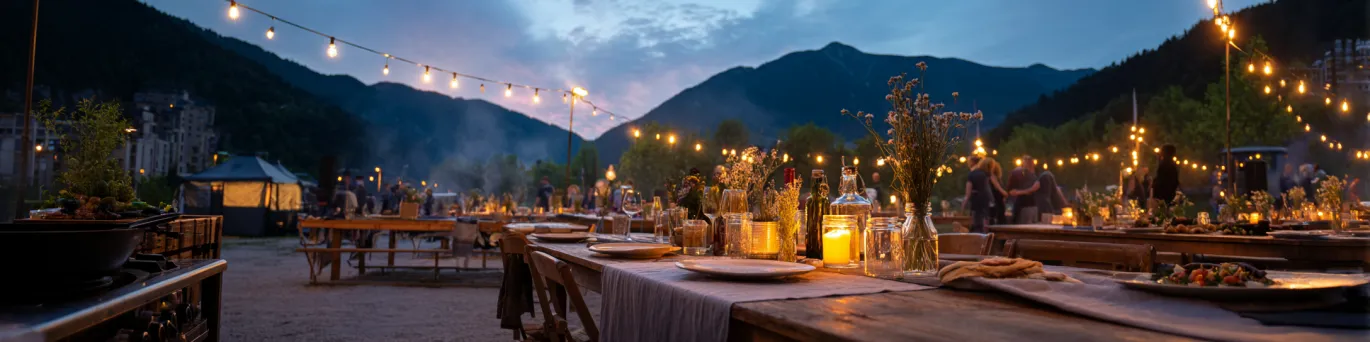 Ambiance conviviale autour de dîners thématiques, pop-up gourmands et ateliers culinaires éphémères au cœur de l’Andorre
