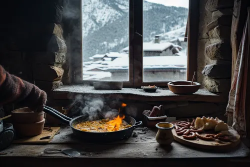 Paysage montagnard andorran mettant en valeur le terroir authentique et la richesse de la gastronomie locale