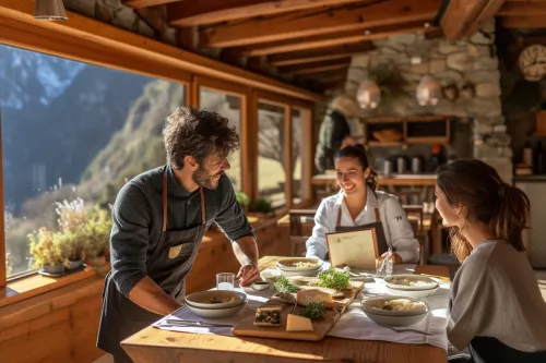 Produits locaux mis en valeur dans des créations culinaires innovantes, issues de circuits courts durables et responsables